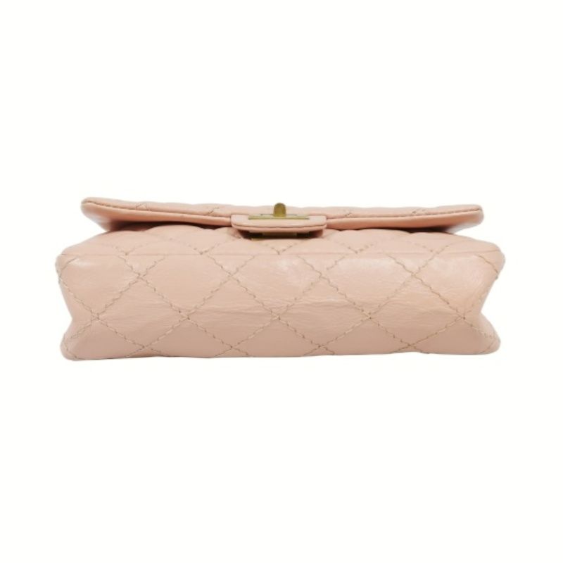 CHANEL Pink Boy Chain Shoulder Bag, Lambskin Leather, Gold Hardware