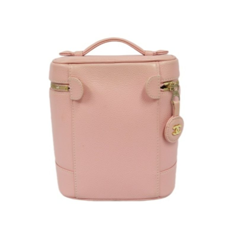 CHANEL Vanity Handbag, Pink, Caviar Leather