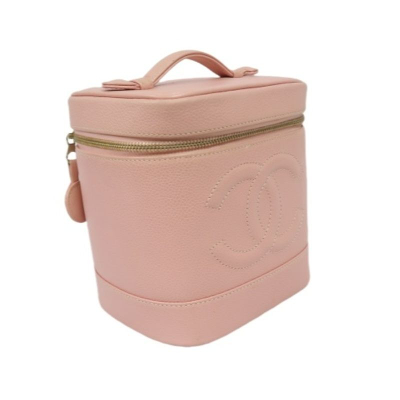 CHANEL Vanity Handbag, Pink, Caviar Leather