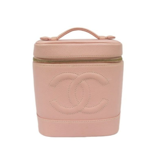 CHANEL Vanity Handbag, Pink, Caviar Leather