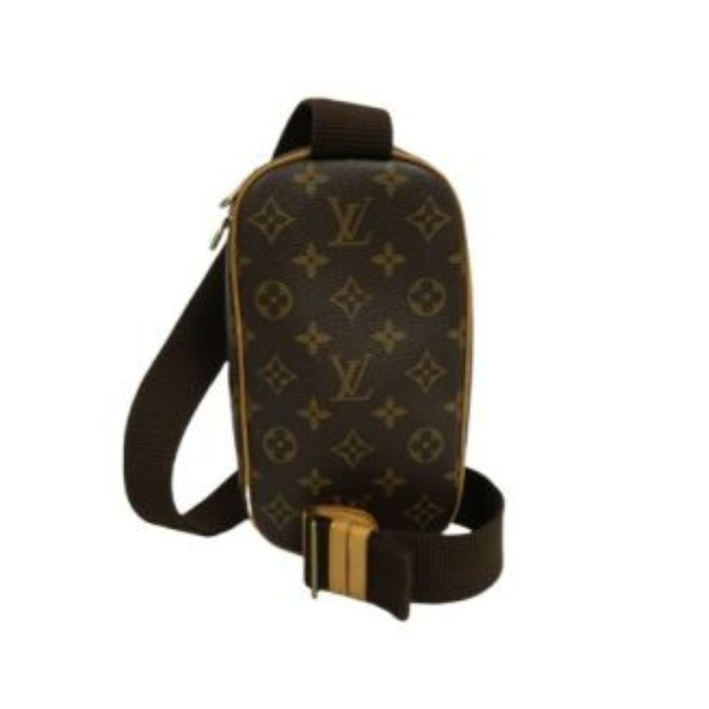 LOUIS VUITTON Monogram Brown Pochette Gange Crossbody Chest Bag