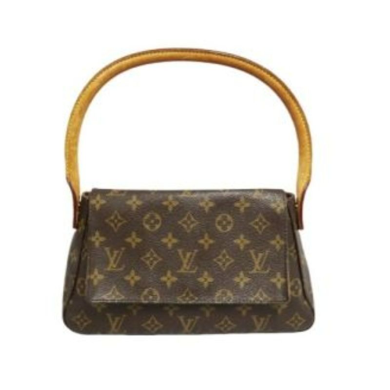 LOUIS VUITTON (LV) Monogram Mini Looping Brown Shoulder Bag