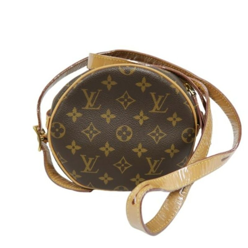 LOUIS VUITTON Boîte Chapeau Souple, Monogram Coated Canvas, Brown, Shoulder Bag, With Dust Bag