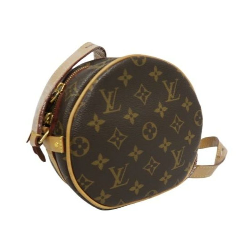 LOUIS VUITTON Boîte Chapeau Souple, Monogram Coated Canvas, Brown, Shoulder Bag, With Dust Bag