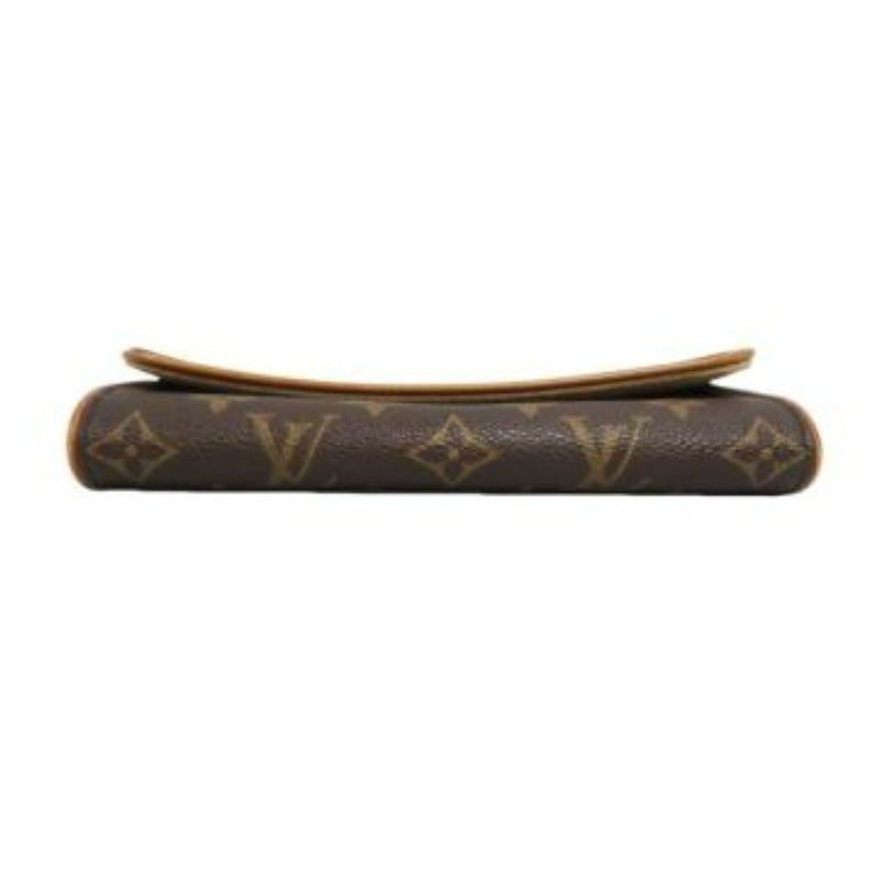LOUIS VUITTON Florentine Shoulder Bag, Brown (Monogram PVC), 19cm Envelope Style, with Long Shoulder Strap