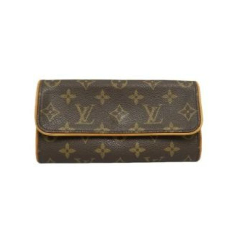LOUIS VUITTON Florentine Shoulder Bag, Brown (Monogram PVC), 19cm Envelope Style, with Long Shoulder Strap
