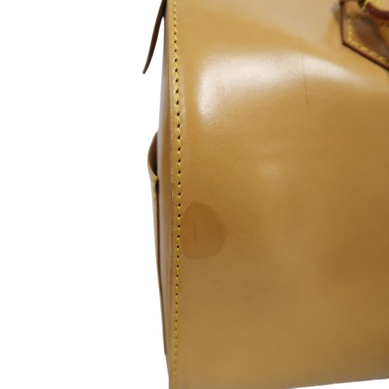 LOUIS VUITTON (LV) Nomade Leather Speedy 30 Beige Handbag with Padlock and 2 Keys
