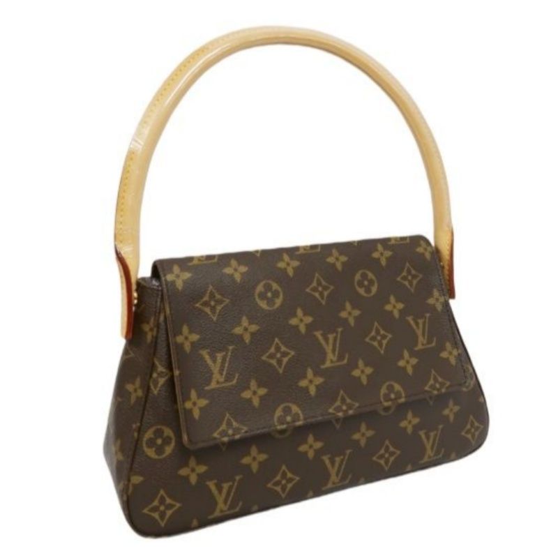 LOUIS VUITTON (LV) Monogram Mini Looping Brown Shoulder Bag