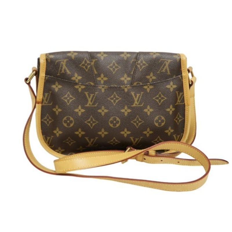LOUIS VUITTON Monogram Menilmontant PM Brown Crossbody Shoulder Bag