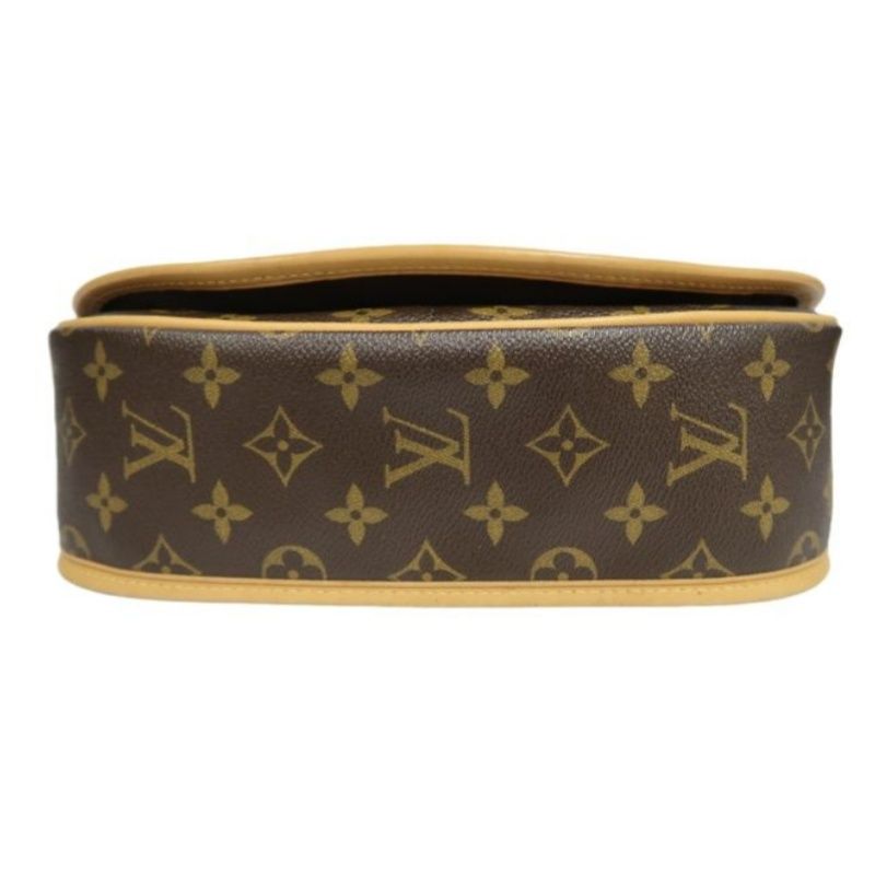 LOUIS VUITTON Monogram Menilmontant PM Brown Crossbody Shoulder Bag