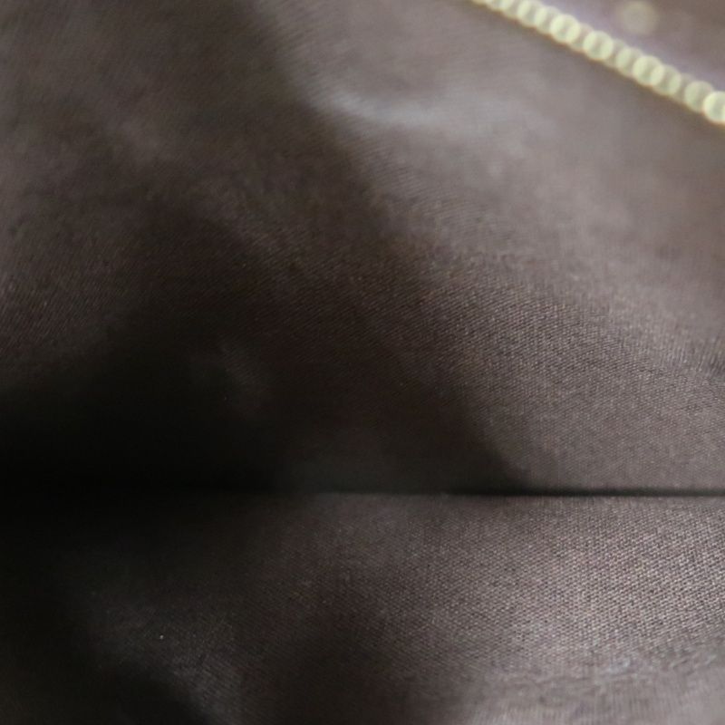 LOUIS VUITTON Monogram Menilmontant PM Brown Crossbody Shoulder Bag