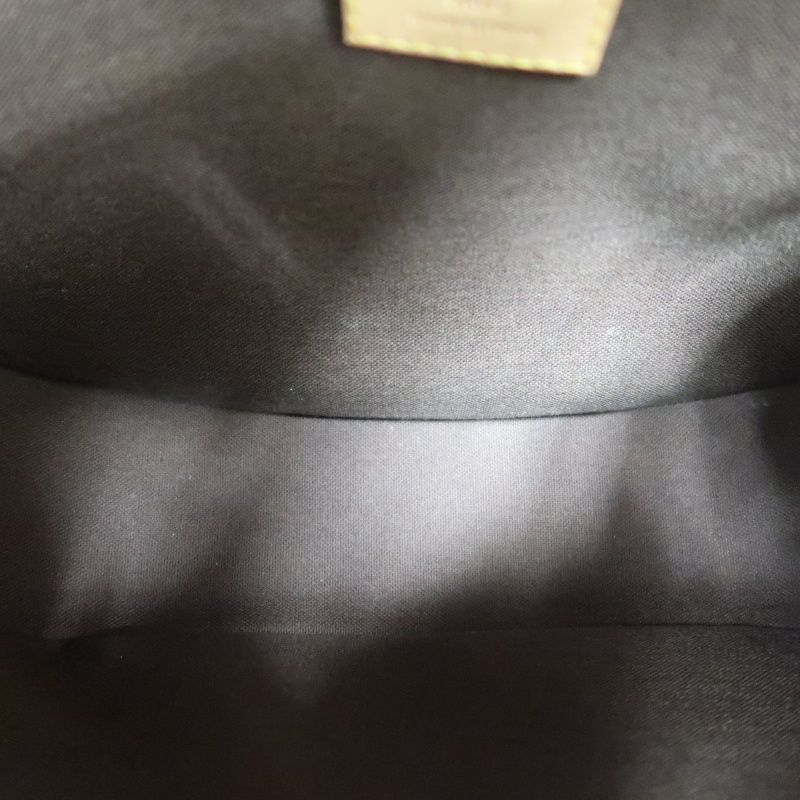 LOUIS VUITTON Monogram Menilmontant PM Brown Crossbody Shoulder Bag