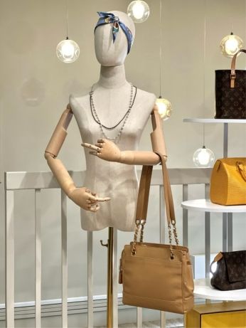 CHANEL Caviar Leather Triple Coco Shoulder Bag (Beige, Gold Hardware, with Guarantee Card)