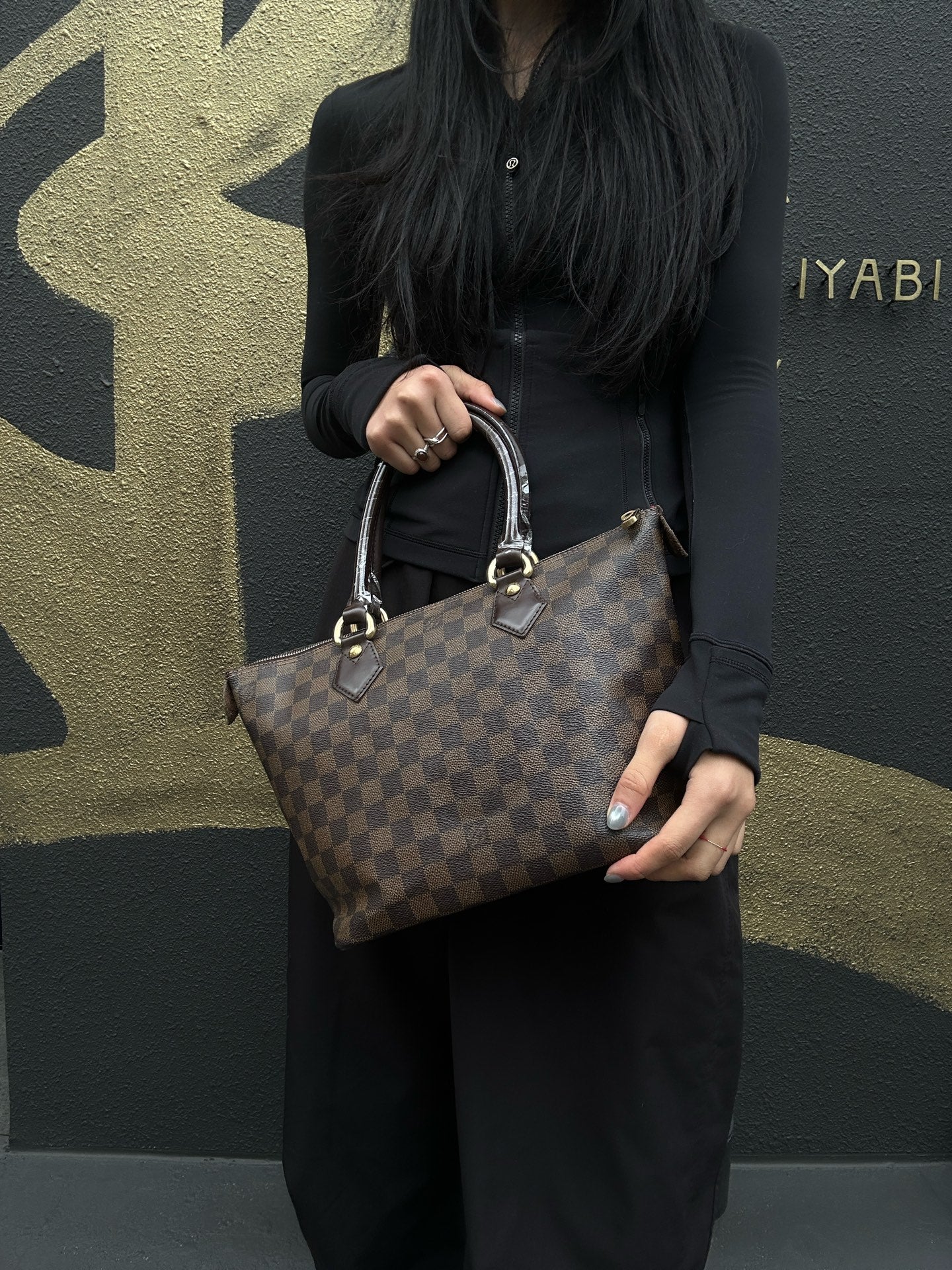 LOUIS VUITTON Sac Plat PM, Damier Coated Canvas, Tote & Shoulder Bag, Brown