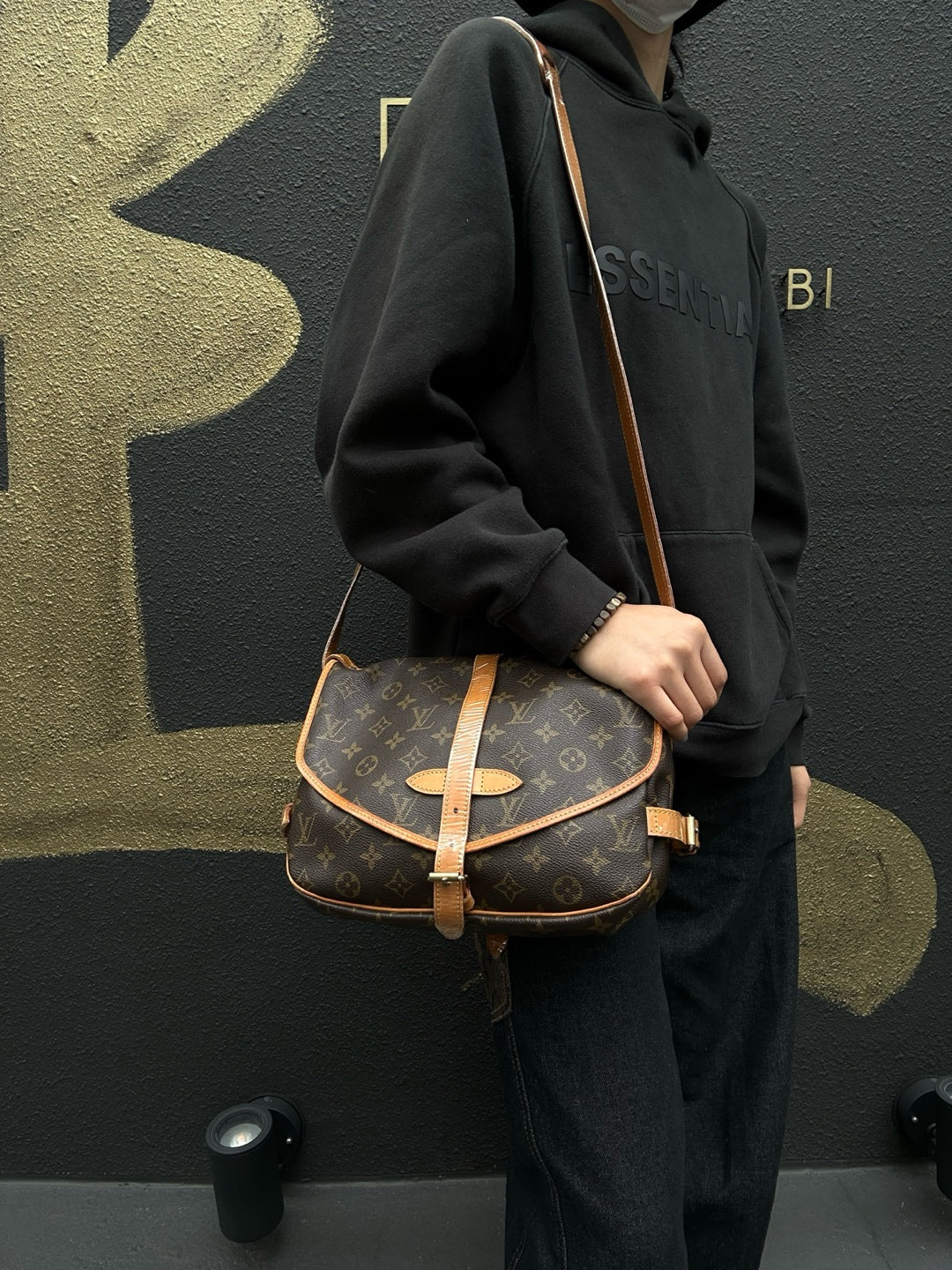 LOUIS VUITTON Soufflot 30 Monogram (Nicknamed "Gemini"), Monogram Coated Canvas, Shoulder & Crossbody Bag, Brown