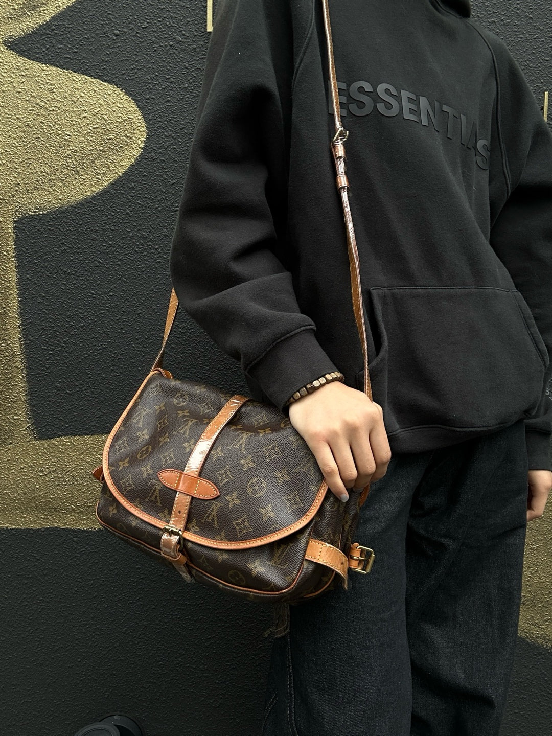 LOUIS VUITTON Soufflot 30 (Nicknamed "Gemini 30"), Monogram Coated Canvas, Shoulder & Crossbody Bag, Brown
