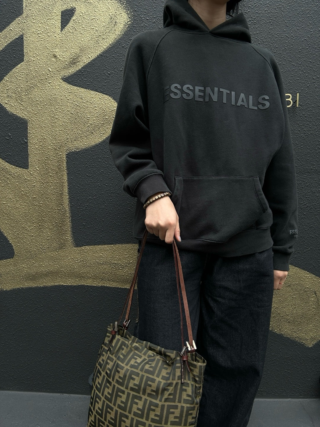 FENDI Brown Zucca Canvas Tote Handbag
