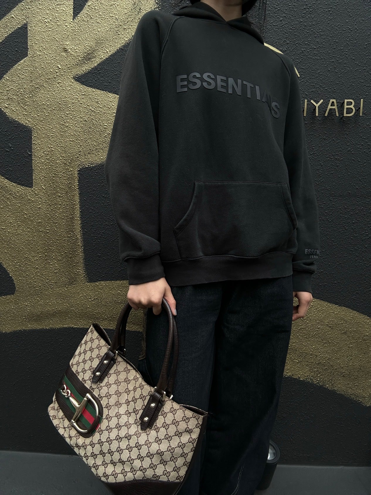 GUCCI GG Canvas Horsebit, Tote & Shoulder Bag, Brown