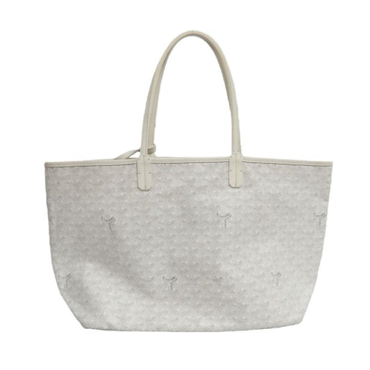GOYARD Saint Louis PM Tote Bag, White, with Pouch