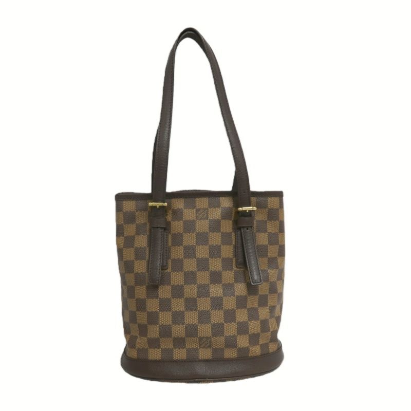 LOUIS VUITTON Marelle (Nicknamed "Picnic Basket"), Damier Coated Canvas, Hand & Shoulder Bag, Brown, with Pouch