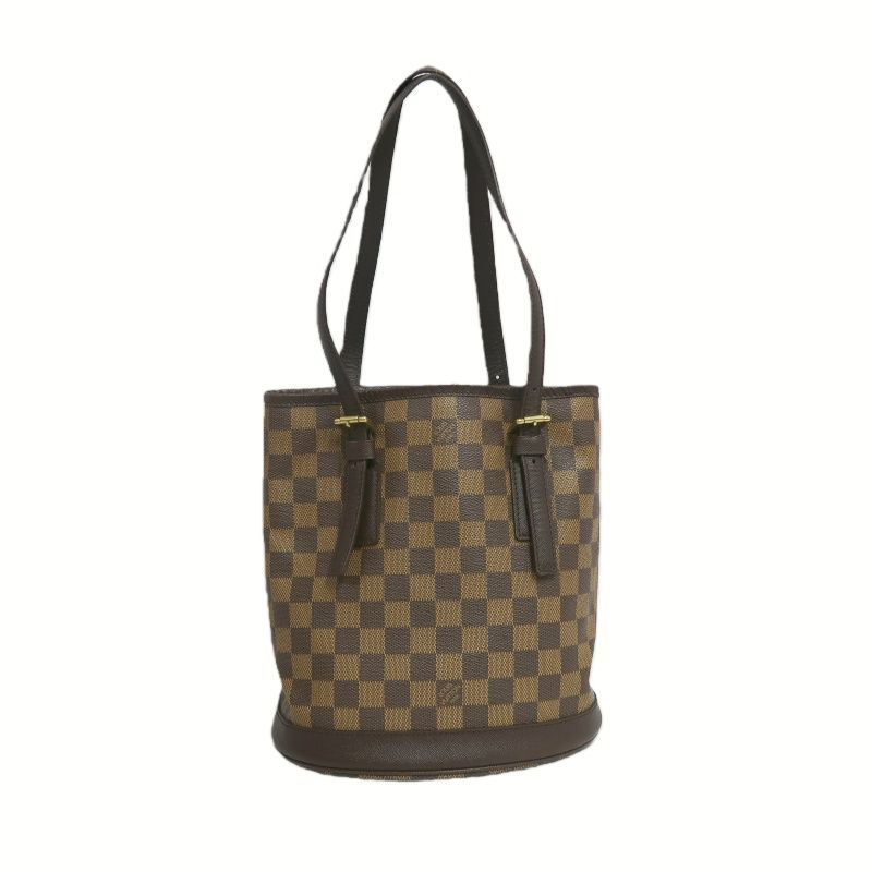 LOUIS VUITTON Marelle (Nicknamed "Picnic Basket"), Damier Coated Canvas, Hand & Shoulder Bag, Brown, with Pouch
