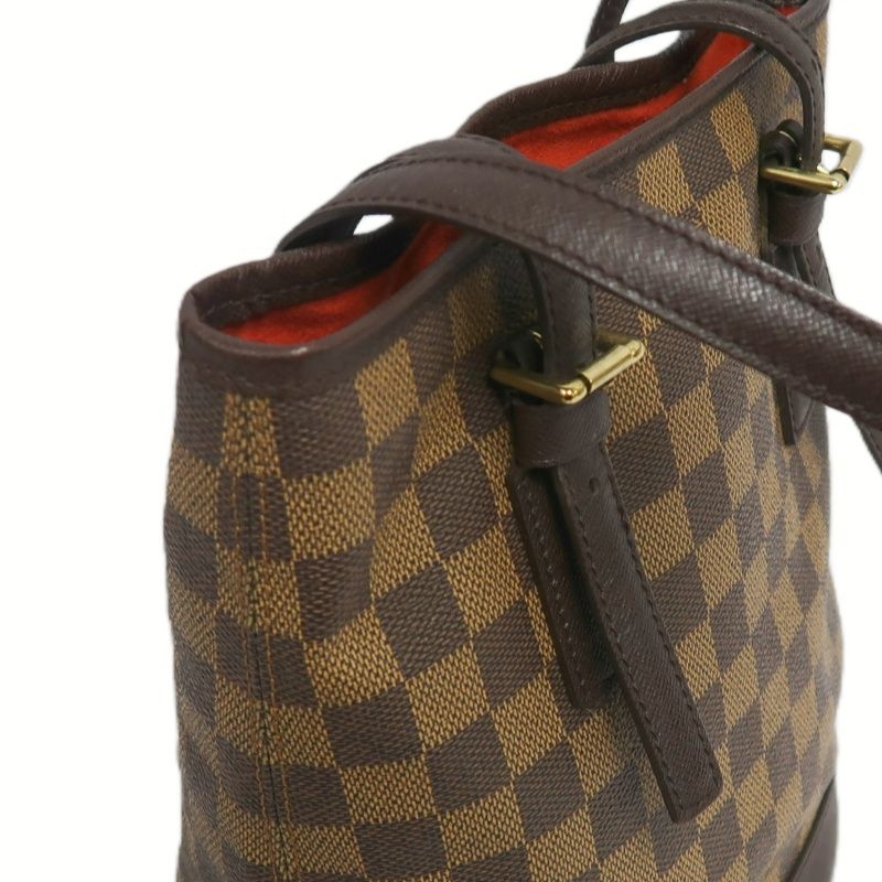 LOUIS VUITTON Marelle (Nicknamed "Picnic Basket"), Damier Coated Canvas, Hand & Shoulder Bag, Brown, with Pouch