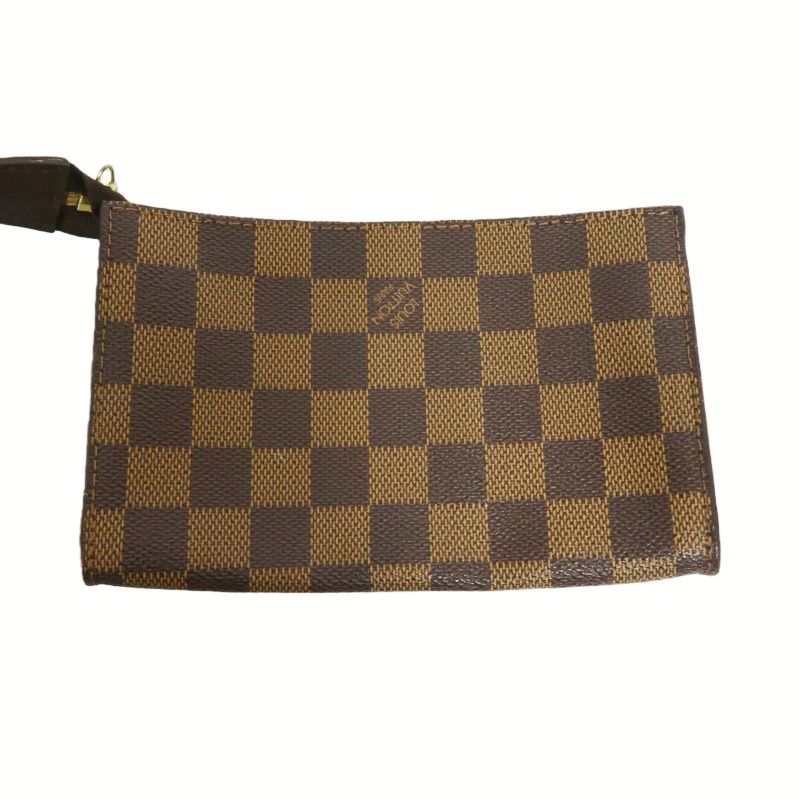 LOUIS VUITTON Marelle (Nicknamed "Picnic Basket"), Damier Coated Canvas, Hand & Shoulder Bag, Brown, with Pouch