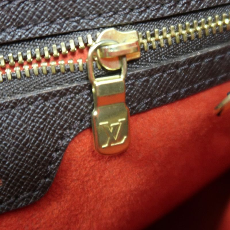 LOUIS VUITTON Marelle (Nicknamed "Picnic Basket"), Damier Coated Canvas, Hand & Shoulder Bag, Brown, with Pouch