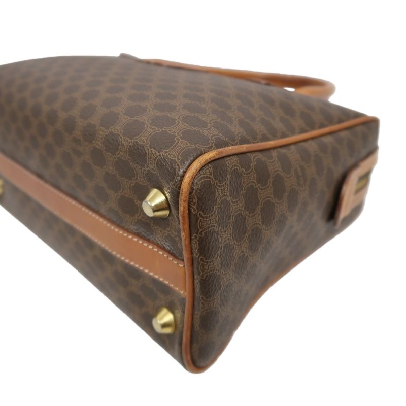 CELINE Macadam Coated Canvas, Handbag, Brown