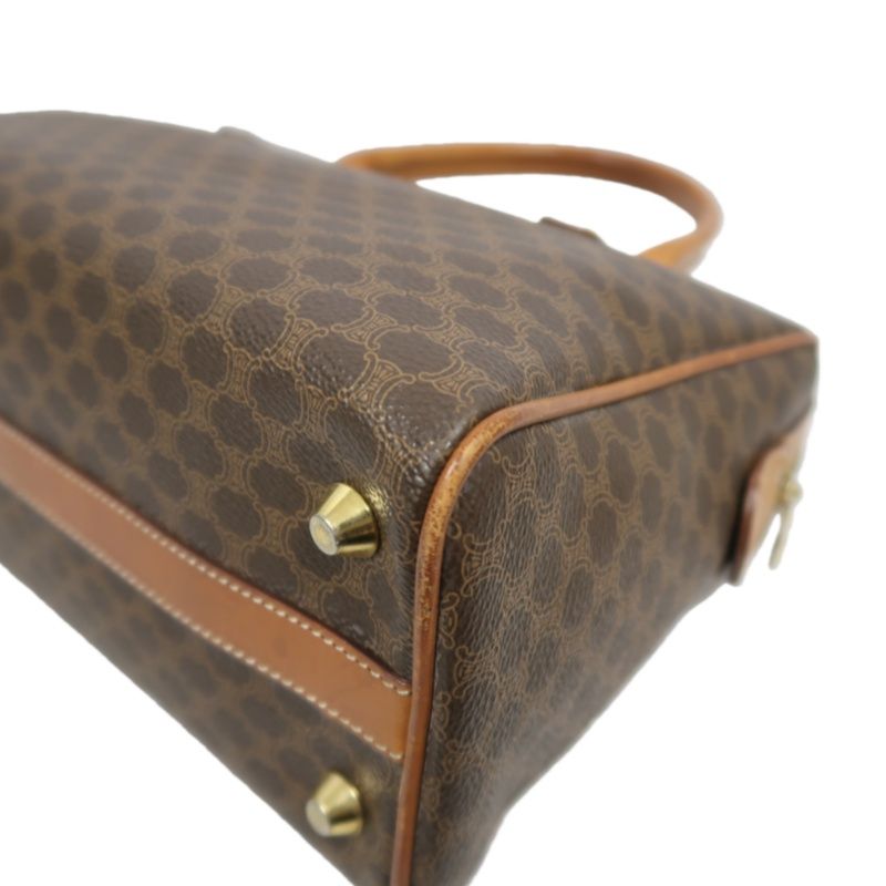 CELINE Macadam Coated Canvas, Handbag, Brown