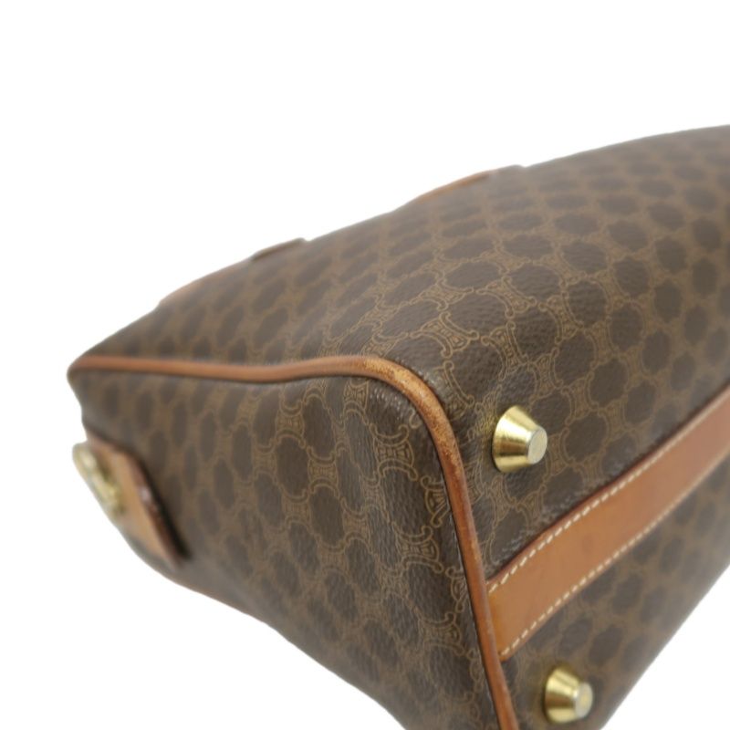 CELINE Macadam Coated Canvas, Handbag, Brown