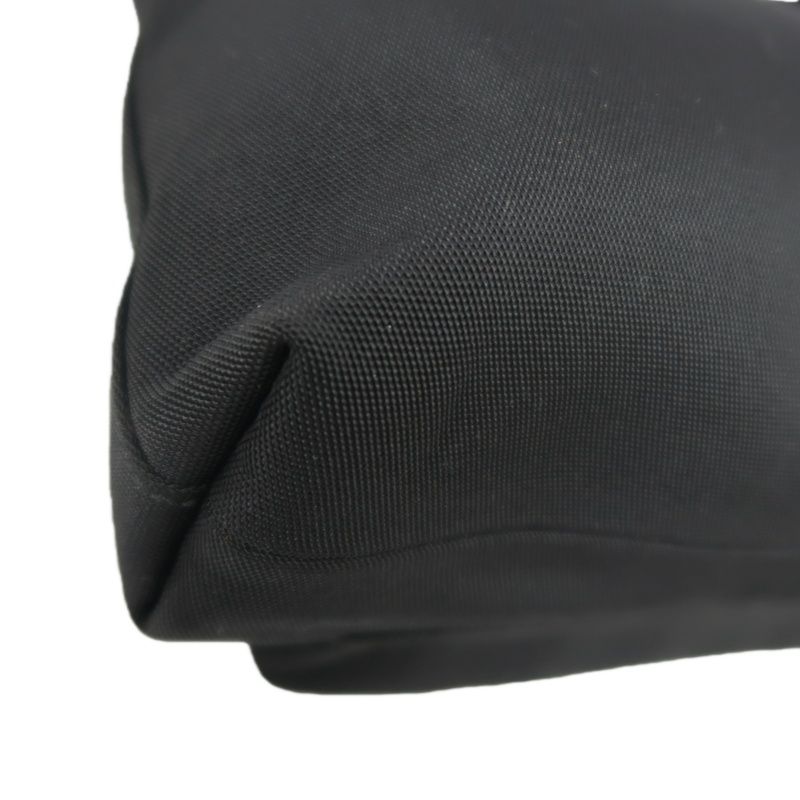 GUCCI Shoulder Bag, Black Canvas, Silver Hardware