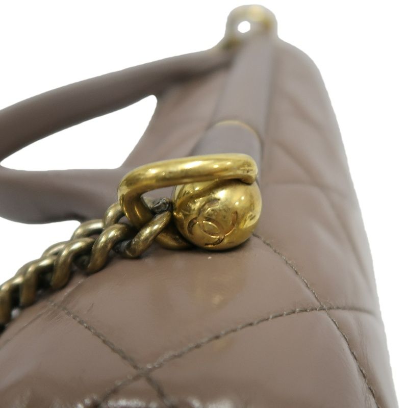 CHANEL Classic Flap Quilted Handbag & Shoulder Bag, Brown Lambskin with Gold Hardware