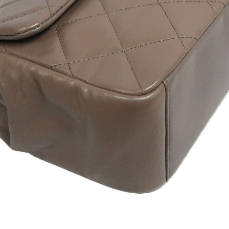 CHANEL Classic Flap Quilted Handbag & Shoulder Bag, Brown Lambskin with Gold Hardware