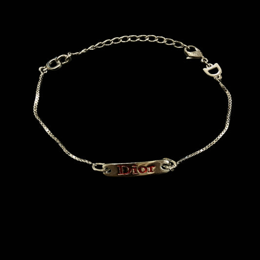 DIOR bracelet, silver-tone alloy hardware, accessory