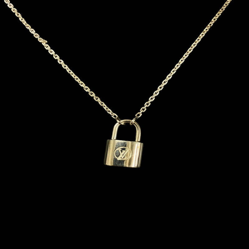 LOUIS VUITTON necklace, silver-tone alloy hardware, with dust bag