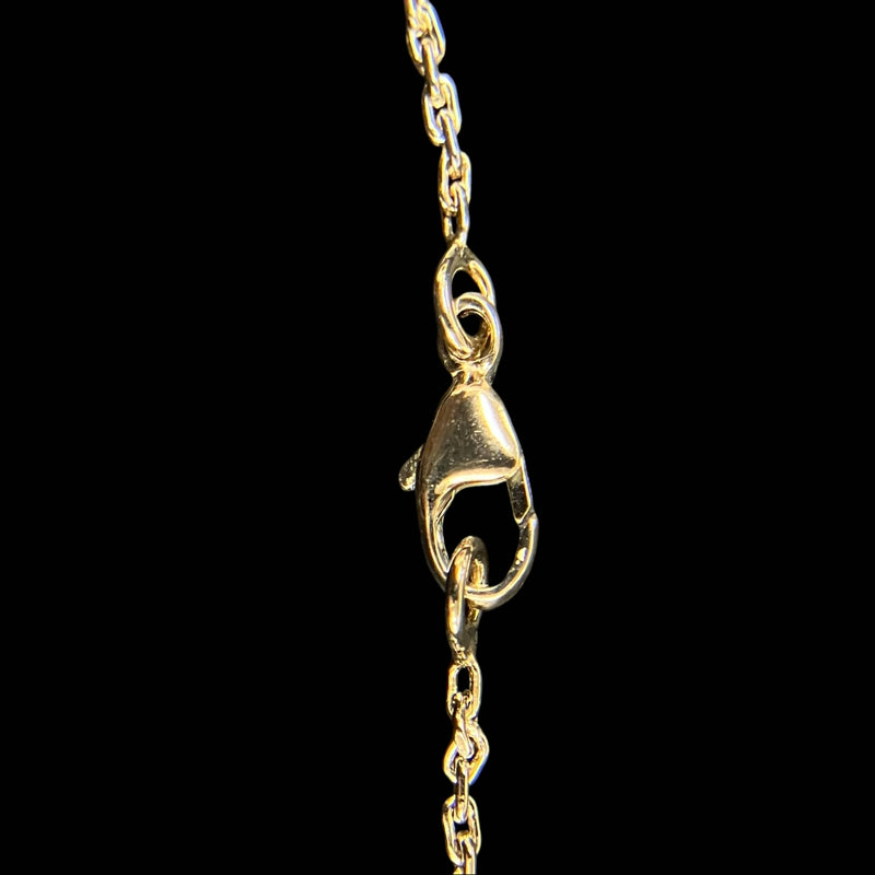 LOUIS VUITTON necklace, silver-tone alloy hardware, with dust bag