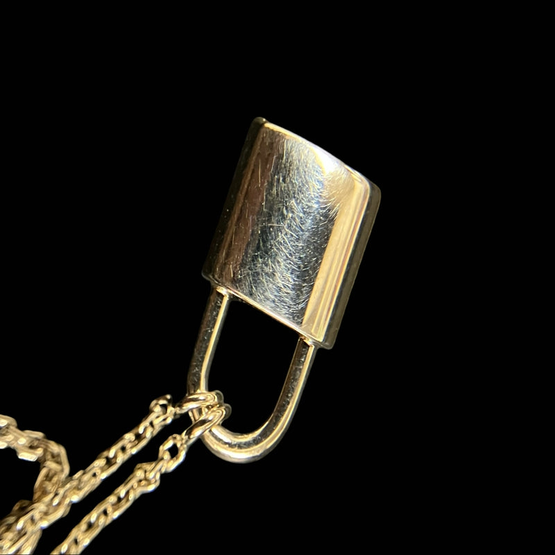 LOUIS VUITTON necklace, silver-tone alloy hardware, with dust bag