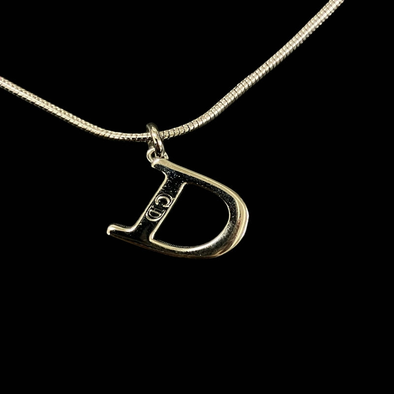 DIOR necklace, silver-tone alloy hardware