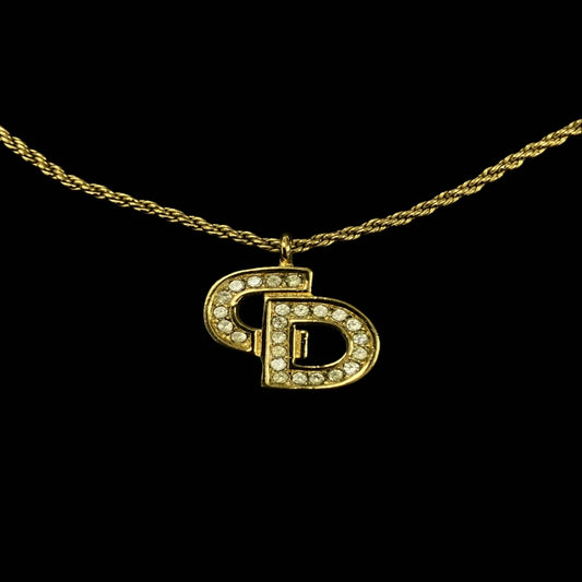 DIOR necklace, gold-tone alloy hardware
