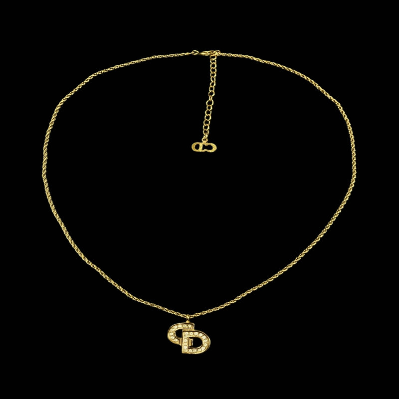 DIOR necklace, gold-tone alloy hardware