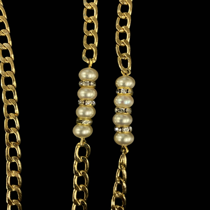 DIOR necklace, faux pearl, gold-tone alloy hardware