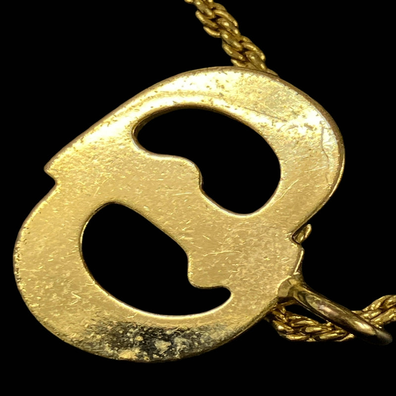 DIOR necklace, gold-tone alloy hardware, CD logo