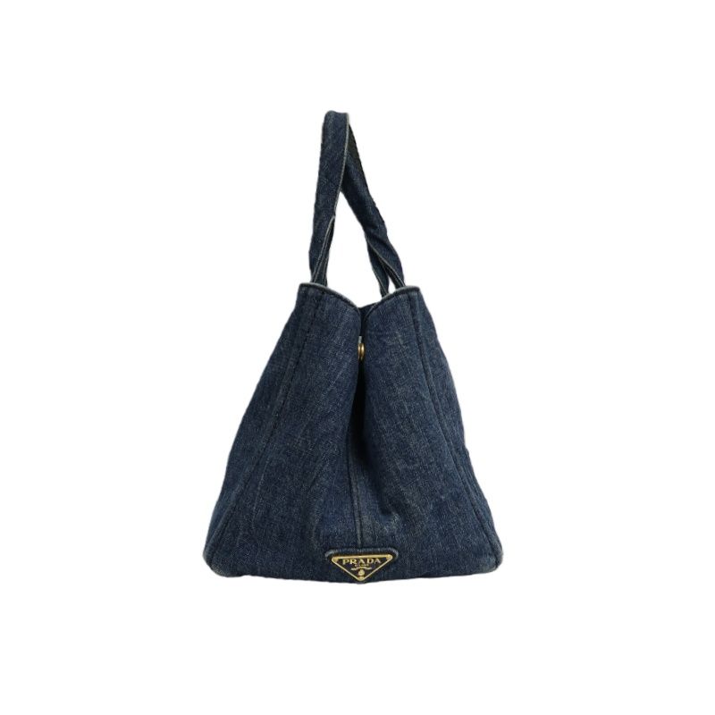 PRADA Blue Denim Canapa Tote Bag (With Guarantee Card & Dust Bag)
