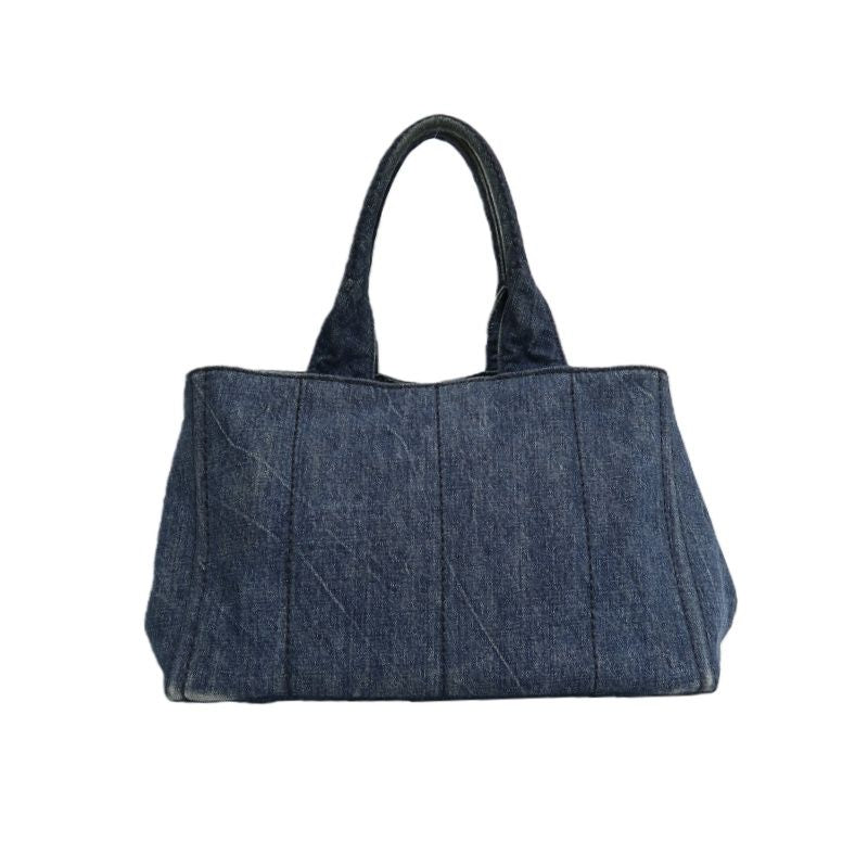 PRADA Blue Denim Canapa Tote Bag (With Guarantee Card & Dust Bag)