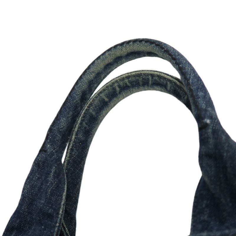 PRADA Blue Denim Canapa Tote Bag (With Guarantee Card & Dust Bag)