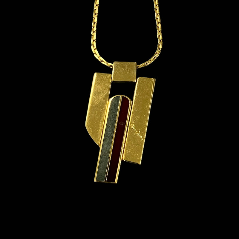 Pierre Cardin Necklace With Gold Hardware