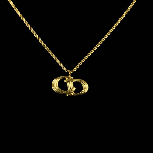 DIOR necklace, gold-tone alloy hardware