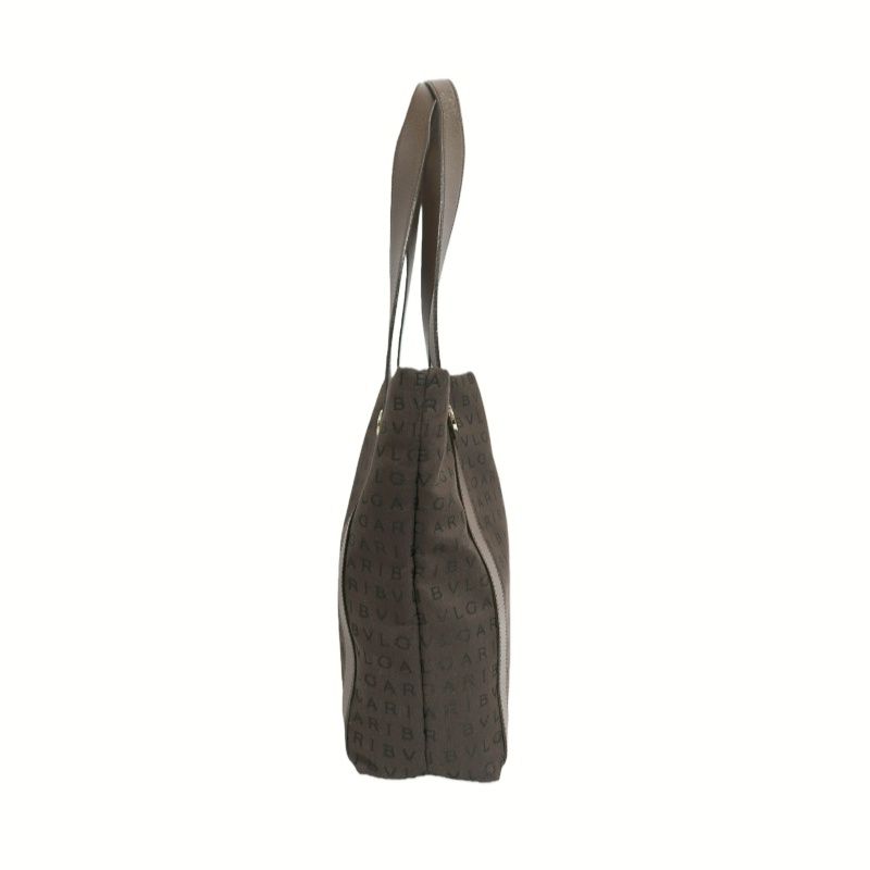BVLGARI Brown Printed Canvas Tote Bag (With Dust Bag)