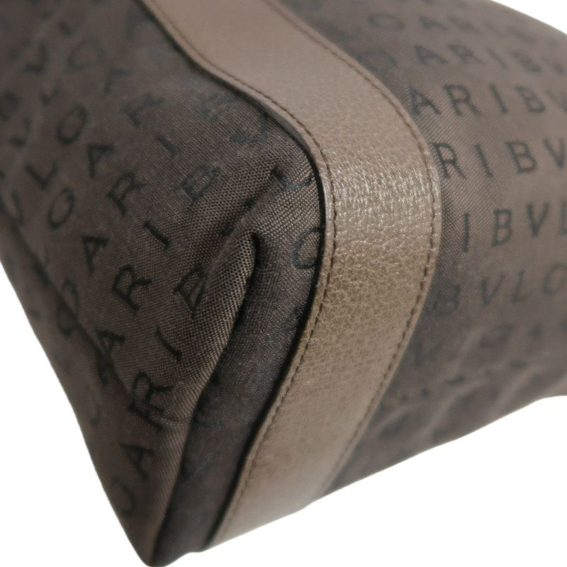 BVLGARI Brown Printed Canvas Tote Bag (With Dust Bag)